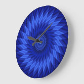 Thin Blue Line Kaleidoskop Große Wanduhr (Winkel)