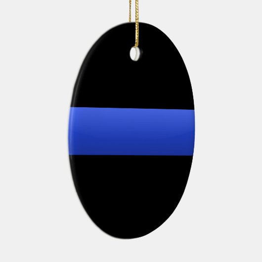 Thin Blue Line Keramik Ornament (Rechts)