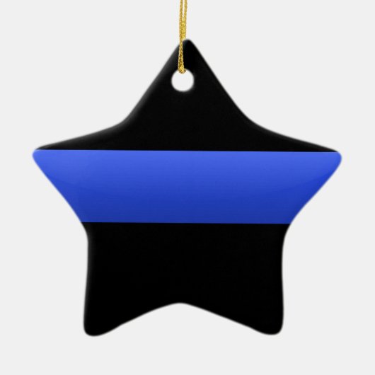 Thin Blue Line Keramikornament (Vorne)