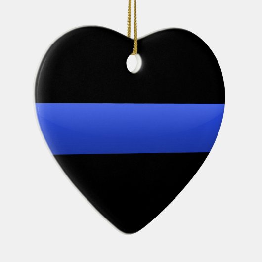 Thin Blue Line Keramikornament (Rechts)