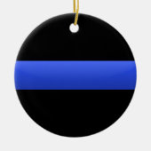 Thin Blue Line Keramikornament (Vorne)