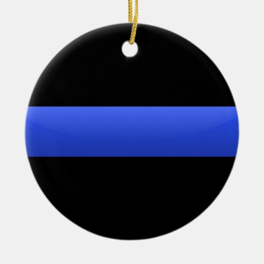 Thin Blue Line Keramikornament (Vorne)