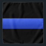 Thin Blue Line Large Pet Halstuch<br><div class="desc">Fügen Sie Ihren eigenen Text zu diesem leeren Thin Blue Line Haustier Bandana hinzu oder verlass ihn so, wie er ist. Dies ist ein großartiges Accessoire für Ihre Polizei K9 (oder auch für Sie). Unser schönes hochauflösendes Kunstwerk ist in keinem anderen Online-Shop erhältlich. Seien Sie stolz darauf, dieses universelle Symbol...</div>