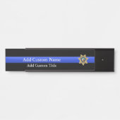 Thin Blue Line - Las Vegas PD Abzeichen Türschild (Vorderseite )