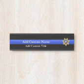Thin Blue Line - Las Vegas PD Abzeichen Türschild (Vorderseite )
