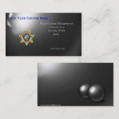 Thin Blue Line Las Vegas PD Abzeichen Visitenkarte (Vorne/Hinten)