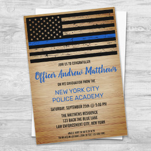 Thin Blue Line Law Enforcement Einladung