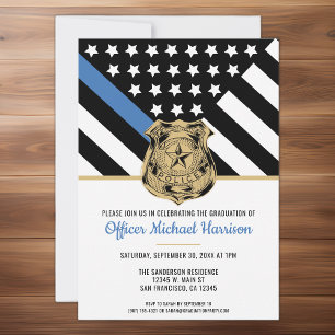 Thin Blue Line Law Enforcement Einladung
