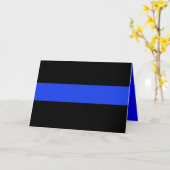 Thin Blue Line Law Enforcement Karte (Gelbe Blume)