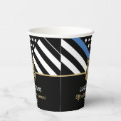 Thin Blue Line Law Enforcement Pappbecher (Rechts)