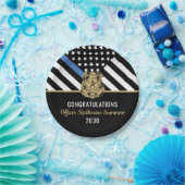 Thin Blue Line Law Enforcement Pappteller (Party)