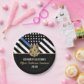 Thin Blue Line Law Enforcement Pappteller (Party)