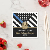 Thin Blue Line Law Enforcement Serviette (Beispiel)