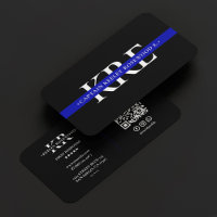 Thin Blue Line Law Police Officer Moderne