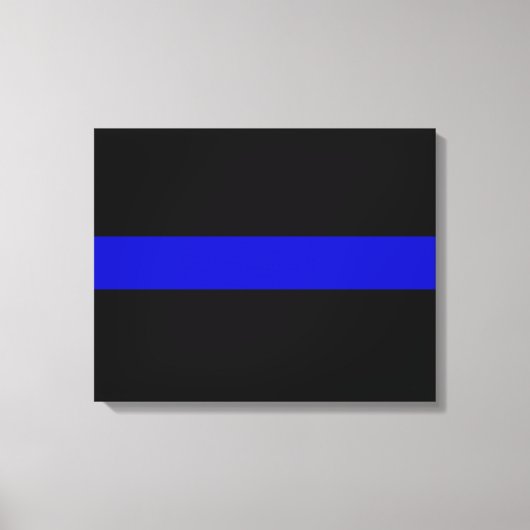 Thin Blue Line Leinwanddruck (Vorderseite)