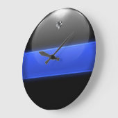 Thin Blue Line Lt Colonel Insignia Rank Große Wanduhr (Winkel)