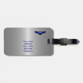 Thin Blue Line - Luftpolizei: Justiz von oben Gepäckanhänger (Rückseite horizontal)