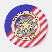 Thin Blue Line Magnet (Vorne)