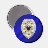 Thin Blue Line Magnet (Vorderseite/Rückseite)