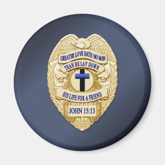 Thin Blue Line Magnet (Vorne)