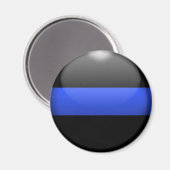 Thin Blue Line Magnet (Vorderseite/Rückseite)