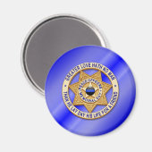 Thin Blue Line Magnet (Vorderseite/Rückseite)