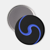 Thin Blue Line Magnet (Vorderseite/Rückseite)