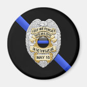 Thin Blue Line Magnet (Vorne)