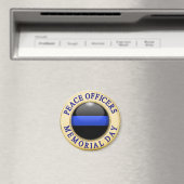 Thin Blue Line Magnet (In Situ (Geschirrspüler))