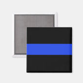 Thin Blue Line Magnet (Vorderseite/Rückseite)