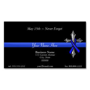 Thin Blue Line Magnetische Visitenkarte