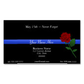 Thin Blue Line Magnetische Visitenkarte (Vorderseite)