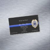 Thin Blue Line Magnetische Visitenkarte (Beispiel)