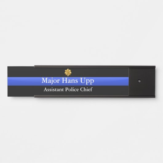 Thin Blue Line - Major Cluster Rank Türschild (Vorderseite )