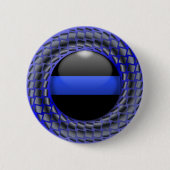 Thin Blue Line Medallion Button (Vorderseite)