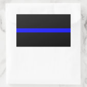 Thin Blue Line Memorial auf Rechteckiger Aufkleber (Tasche)