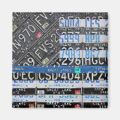 Thin Blue Line Michigan Flag von Design Turnpike Magnet (Vorne)