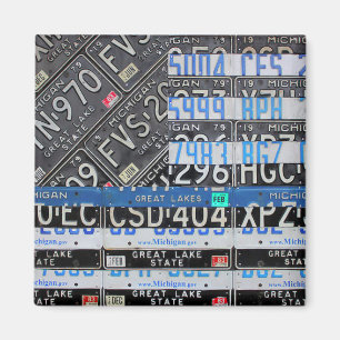 Thin Blue Line Michigan Flag von Design Turnpike Magnet