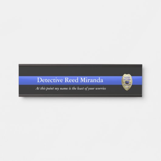 Thin Blue Line - Miranda Türschild (Vorderseite )