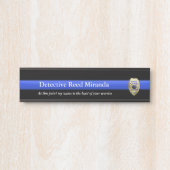 Thin Blue Line - Miranda Türschild (Vorderseite )