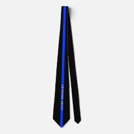 Thin Blue Line mit Ihrem Namen LEO Krawatte