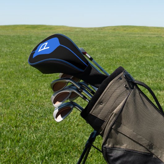 Thin Blue Line Monogram Golf Headcover (In SItu)