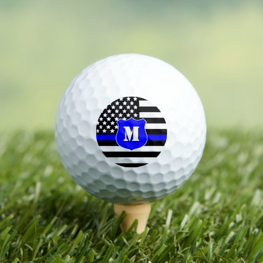 [Thin Blue Line] Monogram Police Shield Golfball (Insitu T-Shirt)