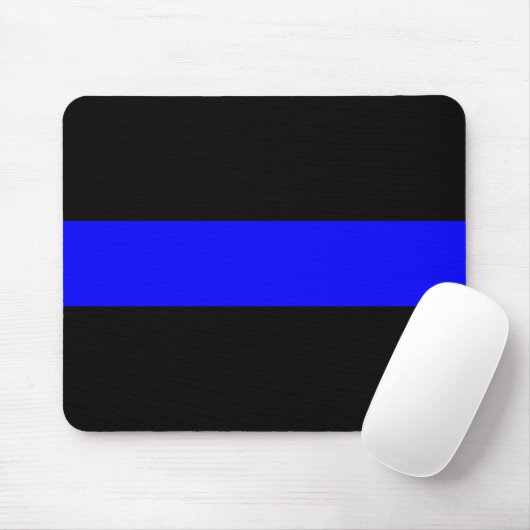 Thin Blue Line Mousepad (Mit Mouse)