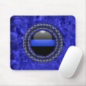 Thin Blue Line Mousepad (Mit Mouse)