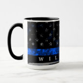 Thin Blue Line Named Tasse (Links)