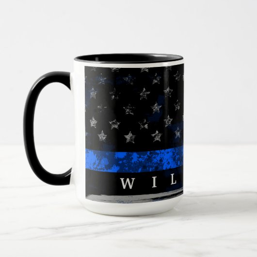 Thin Blue Line Named Tasse (Links)