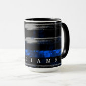 Thin Blue Line Named Tasse (VorderseiteRechts)