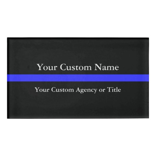 Thin Blue Line Namenschild (Vorderseite)