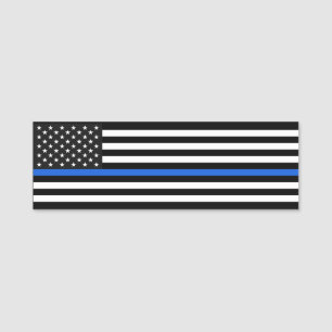 Thin Blue Line Namensschild